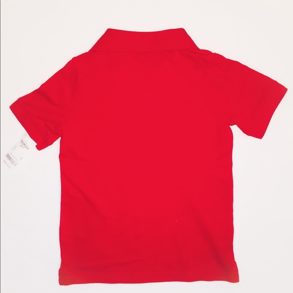 NEW OSHKOSH B’GOSH Red Polo Collared Shirt-Size 6 - Picture 2 of 3